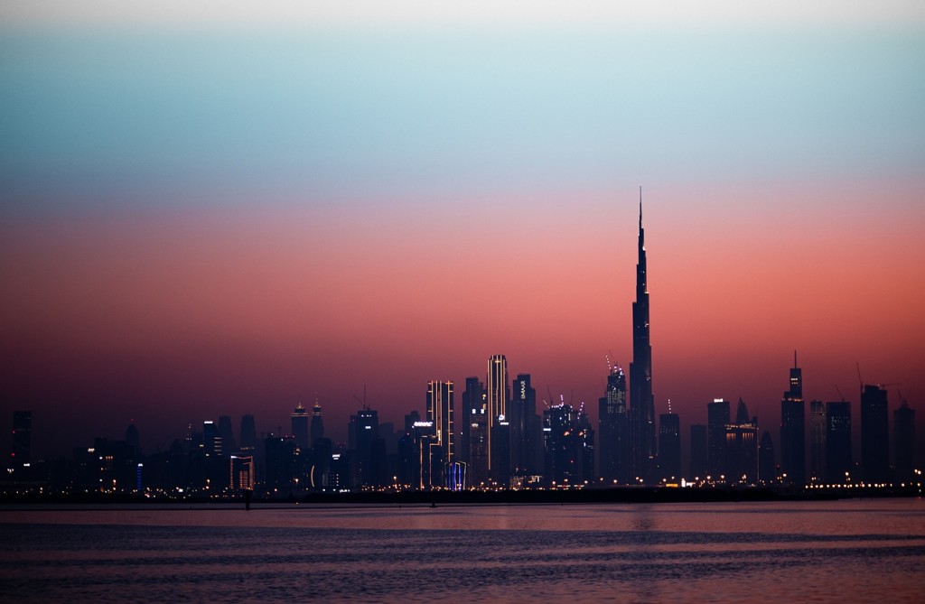 Dubai Sunset Skyline