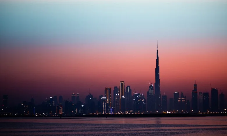 Dubai Sunset Skyline
