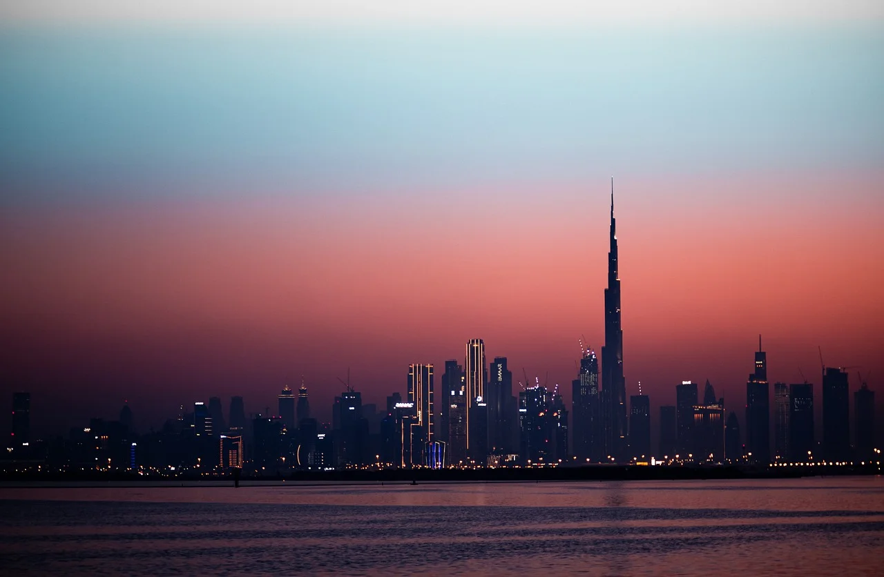 Dubai Sunset Skyline