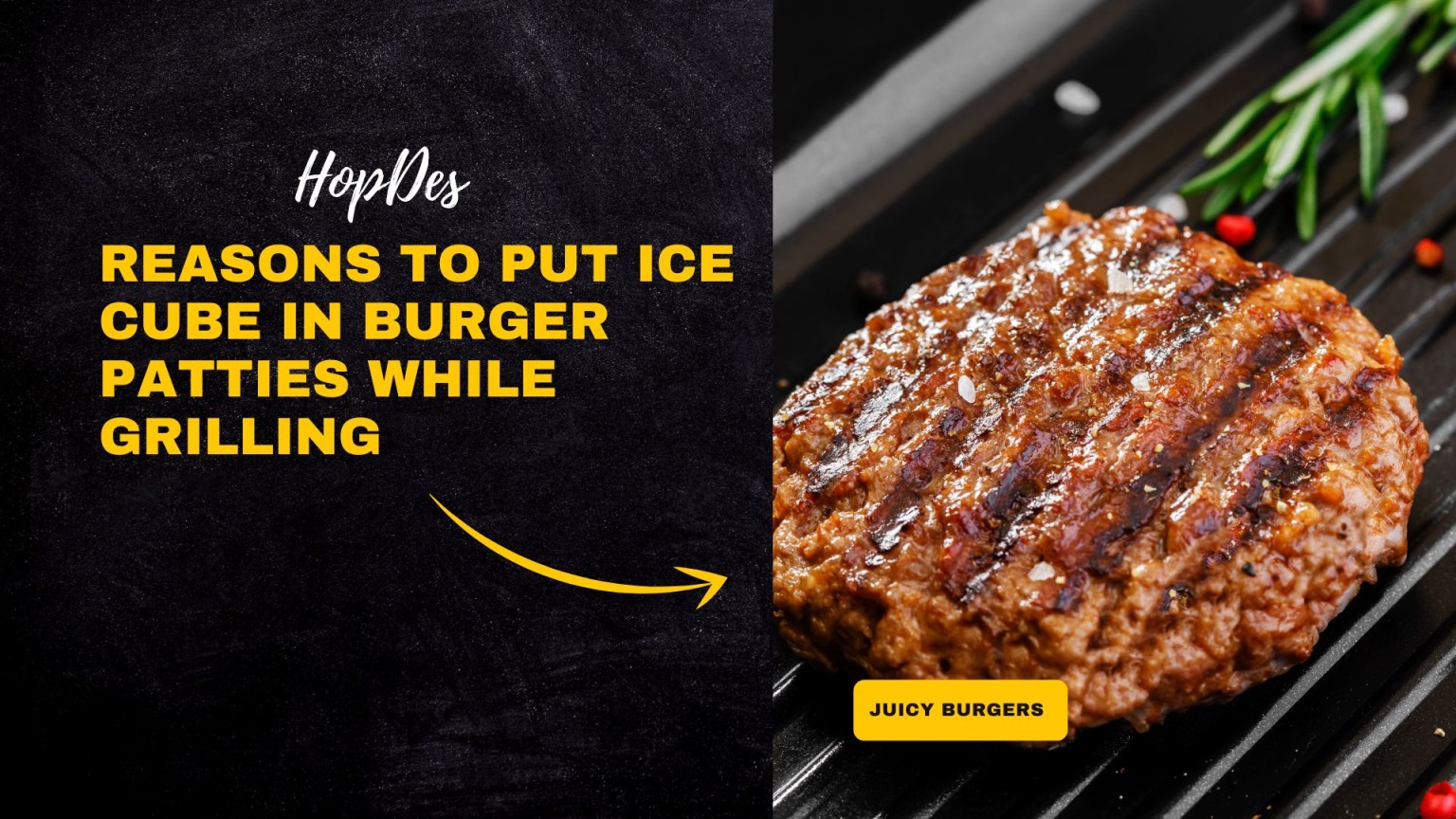 5 Reasons to Put Ice Cube on Burger While Grilling HopDes