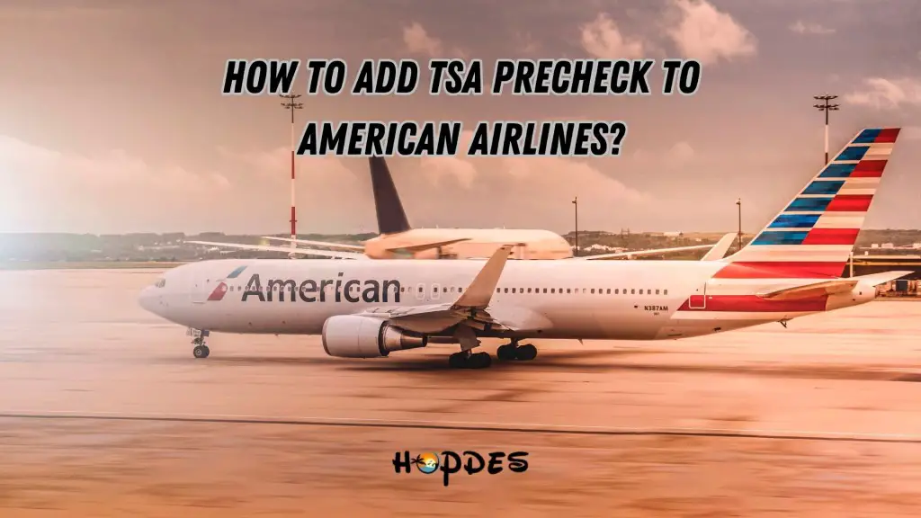 How to Add TSA Precheck to American Airlines? [Guide] HopDes