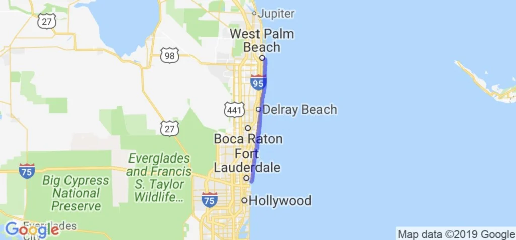 How Far is West Palm Beach From Fort Lauderdale 4 Ways